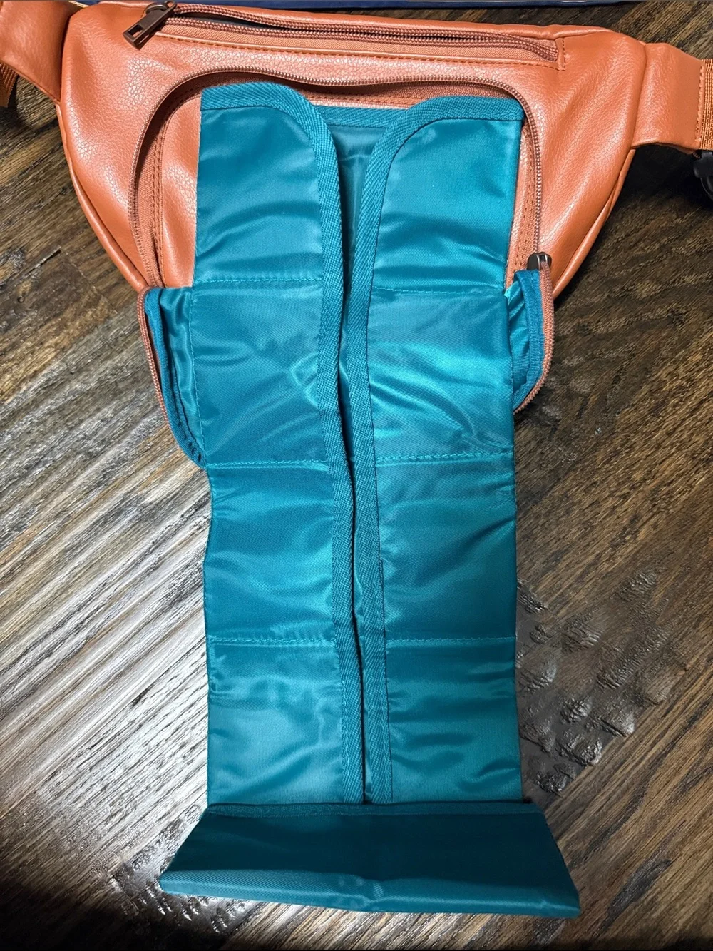 Kibou Brown Leather Fanny Diaper Pack